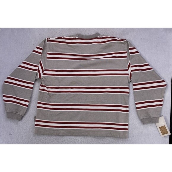 Bear SURF Boards Size Large Sweat Shirt Stripes Logo 1990's  Vintage Y2K FLAWS - Picture 2 of 15